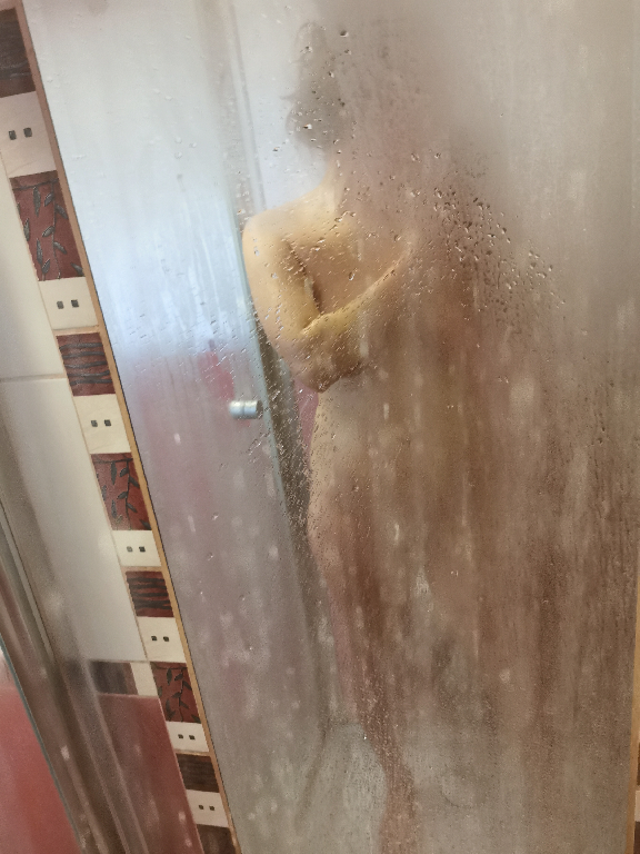 The shower and the bed