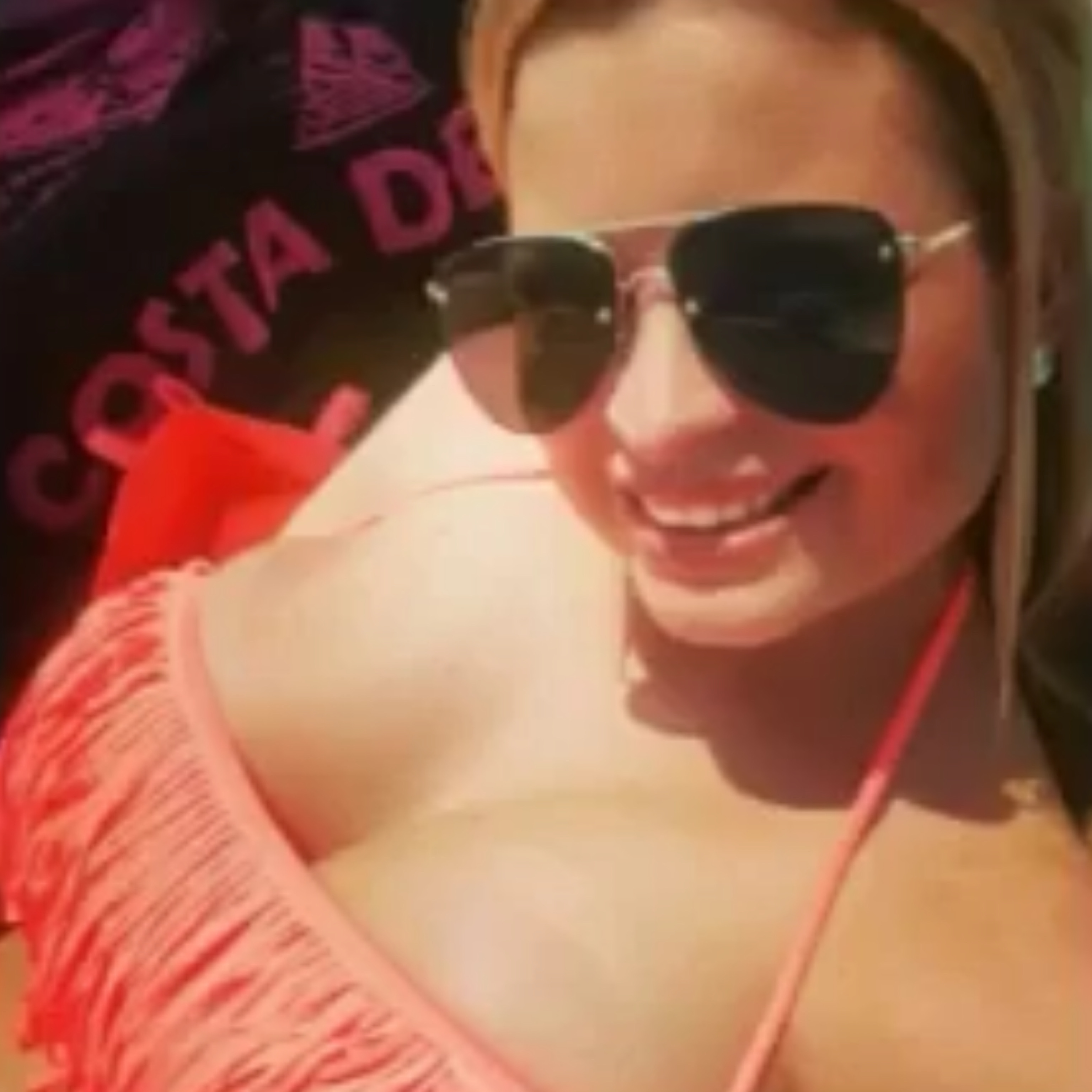 Summer orange bikini