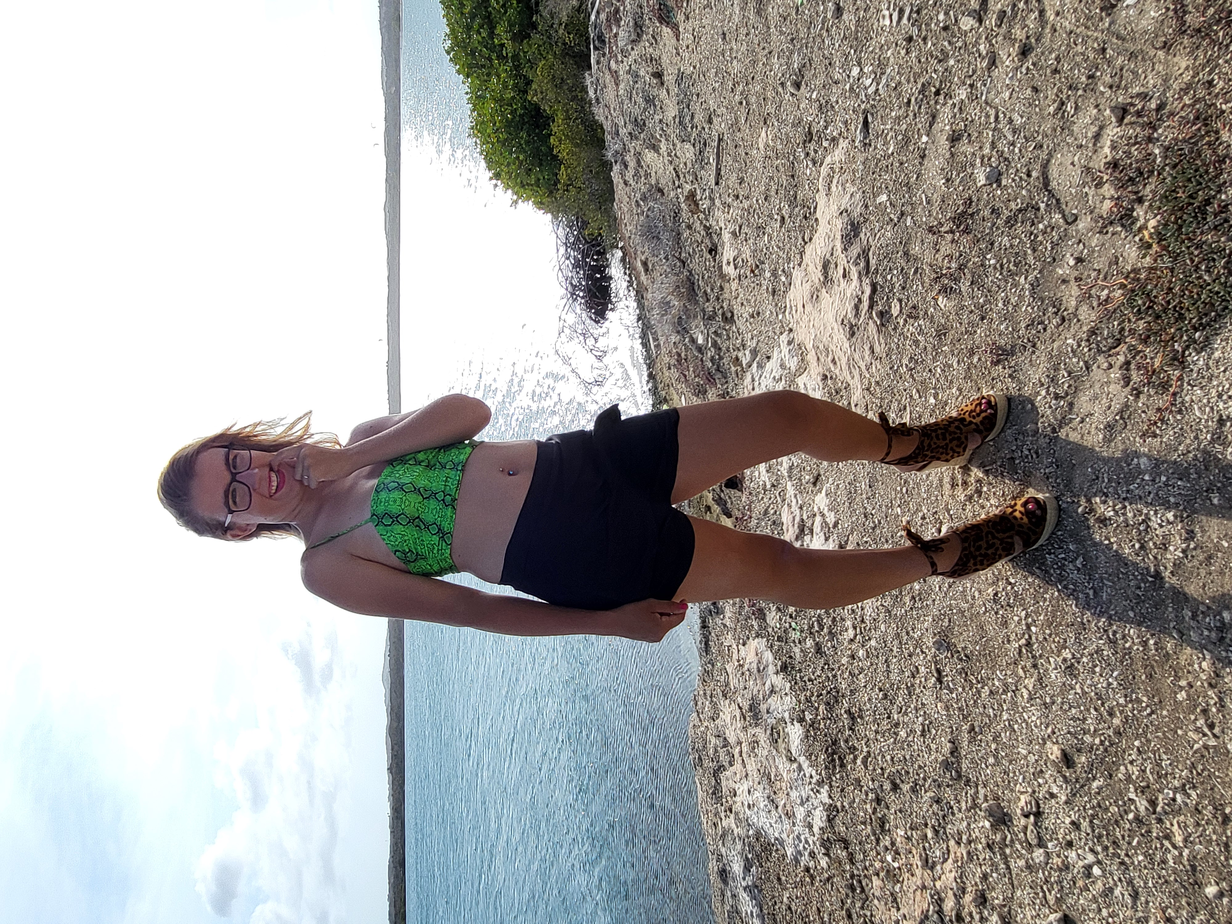 on the beach