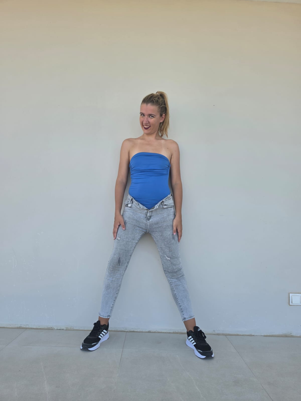 blauwe body